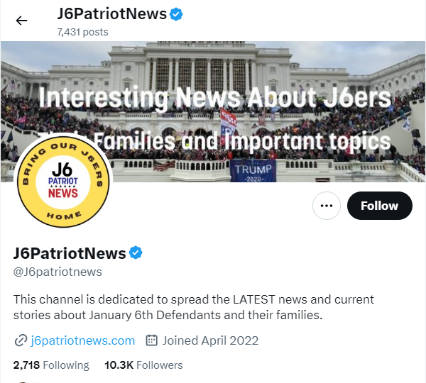 J6PatriotNews - Twitter