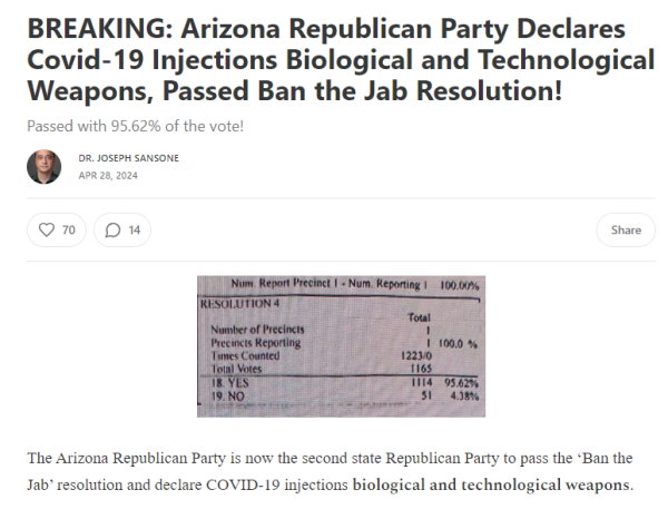 Arizona Passes Ban the Jab