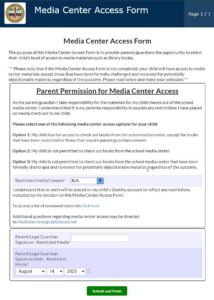 LCSD - Media Access Form