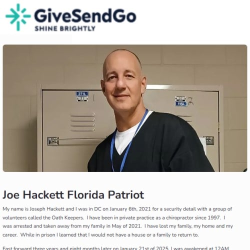 Joe Hackett givesendgo