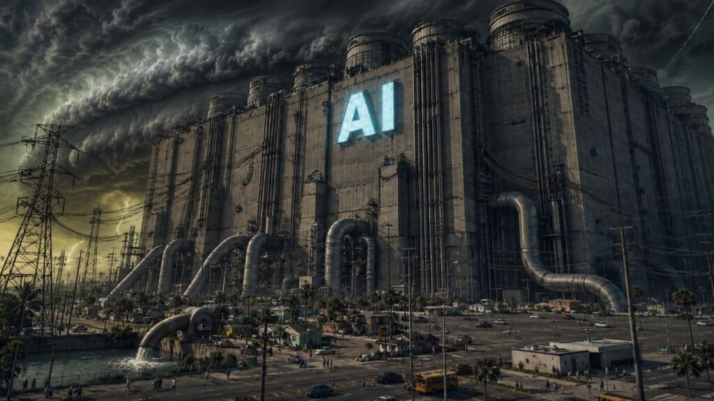 Ominous AI Data Center