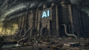 Ominous AI Data Center